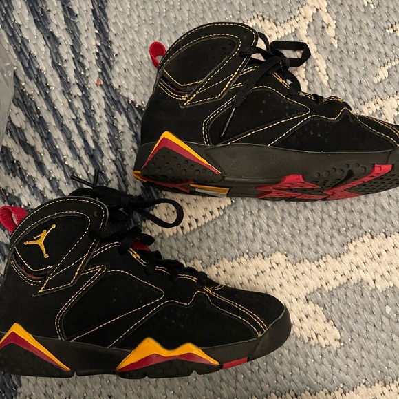 air jordan 7 black and orange